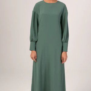 Veiled Collection: Madina Textured Maxi Dress - Sage - Like new!